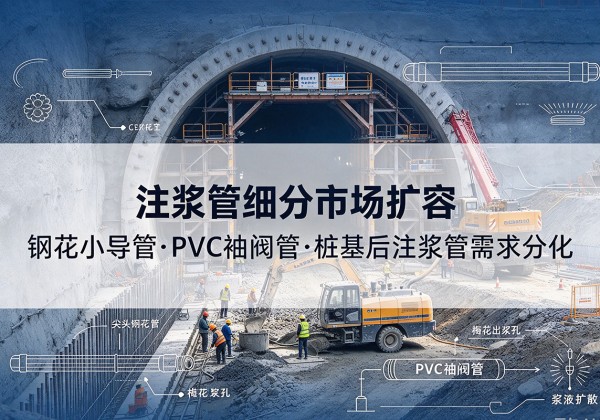 精河注浆管细分市场扩容，隧道钢花小导管、PVC 袖阀管、桩基后注浆管需求分化